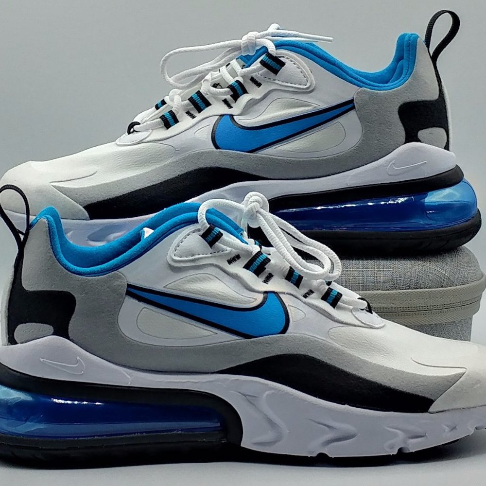 Nike Air Max 270 React Men's Size 6.5 White/Blue